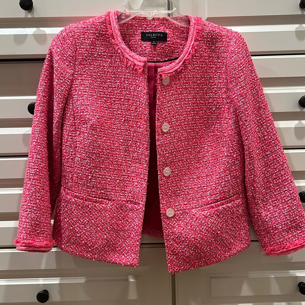 Talbots tweed blazer